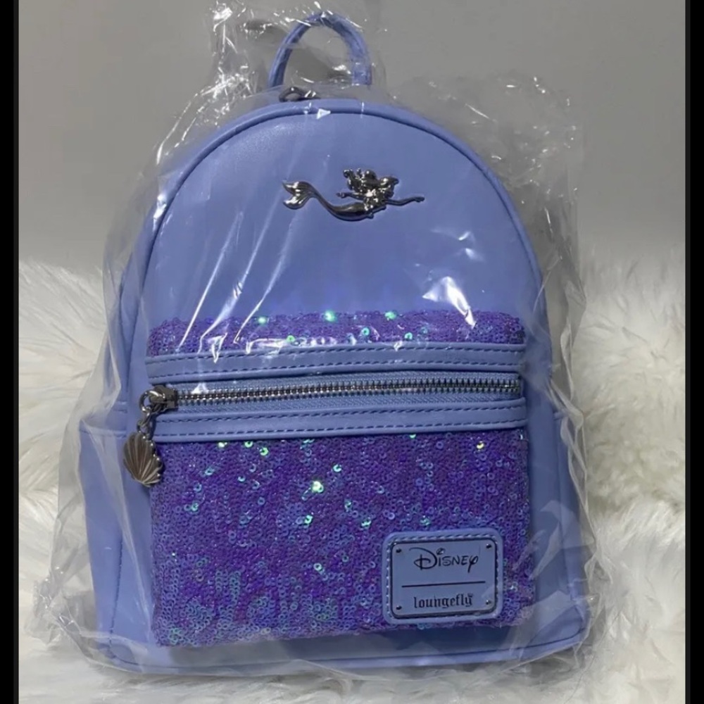Disney Under The Sea Ariel Loungefly backpack NWT